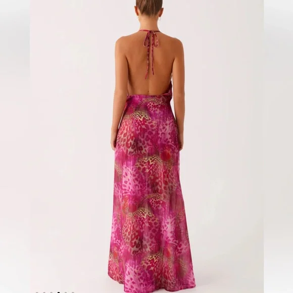 Peppermayo Exclusive Fantasy Maxi Dress‎ Lavender Lagoon Size 4 New With Tags - Picture 4 of 7